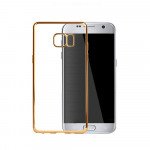 Wholesale Galaxy Note FE / Note Fan Edition / Note 7 Crystal Clear Electroplate Hybrid Soft Case (Black)